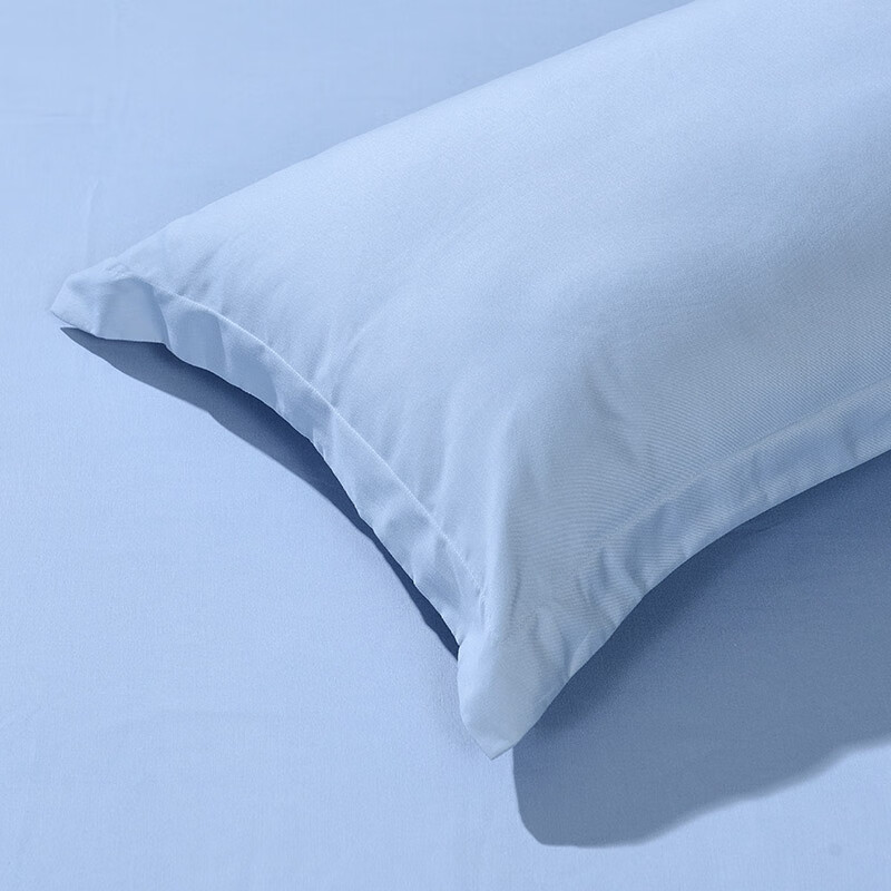 富安娜（FUANNA） 全涤磨毛四件套/静谧蓝 标准