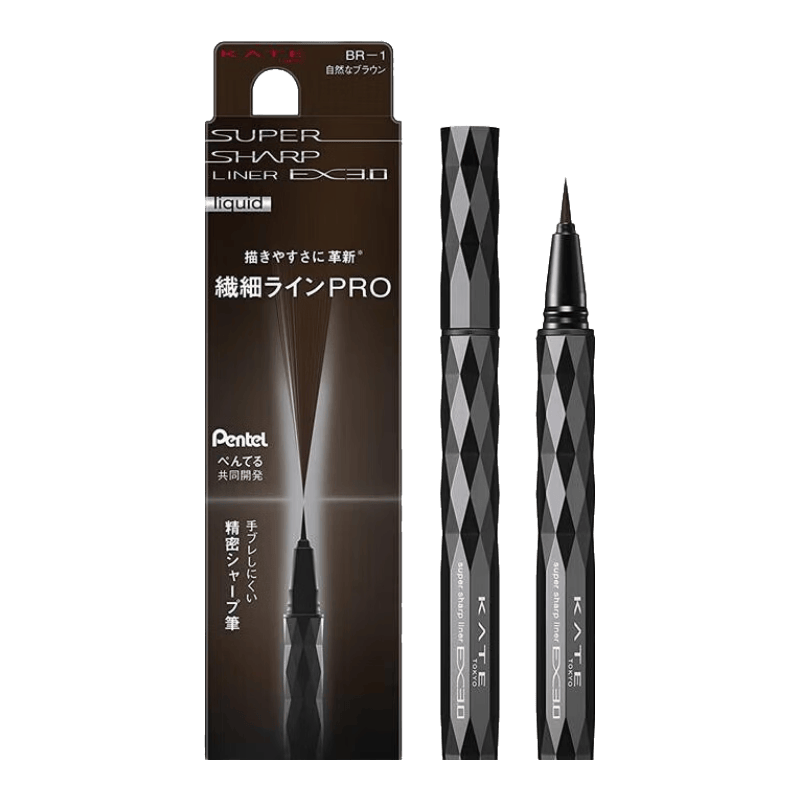 凱朵(KATE)【JD物流 日本直郵】眼線(xiàn)液九角型防水不暈染極細(xì)眼線(xiàn)防水防汗 BR-1自然棕 0.6ml