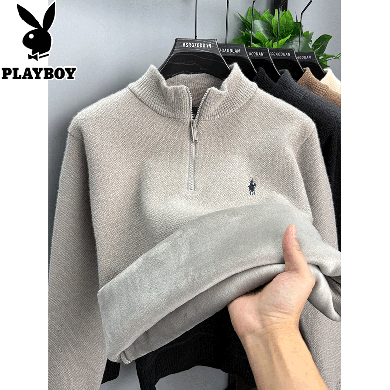 ���ڲ������������ӣ�PLAYBOY����һ���ޡ�����ѩ���ë����ʿ���޼Ӻ�����������ů���´���� M1319ǳ��ɫ ����� �����޼Ӻ� M ��������95-120�� 93Ԫ