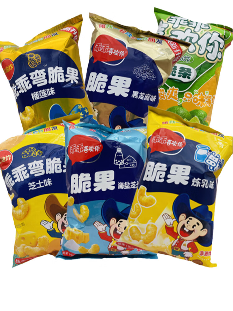 国产乖乖喜欢你炼乳脆果乖乖70g怀旧零食膨化食品儿童大礼包小吃 70g