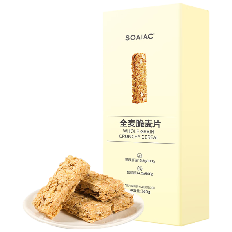 �軻��������PLUS:SOAIAC ȫ�����Ƭ 360g ��ʳ0��ʽ֬���� ��ʹ��� 9.9Ԫ