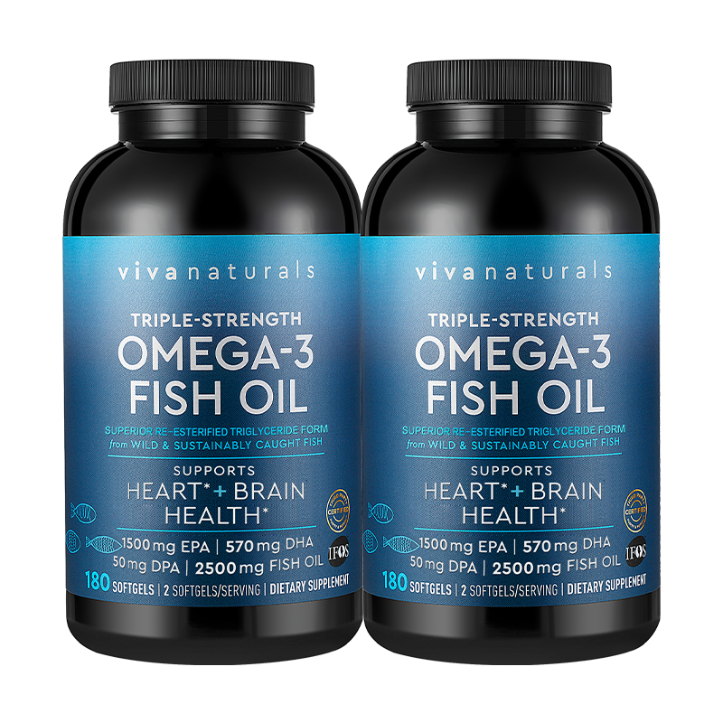 Viva Naturals ����� rTG�ṹ Omega-3 ������ 180��*2ƿ 673.1Ԫ
