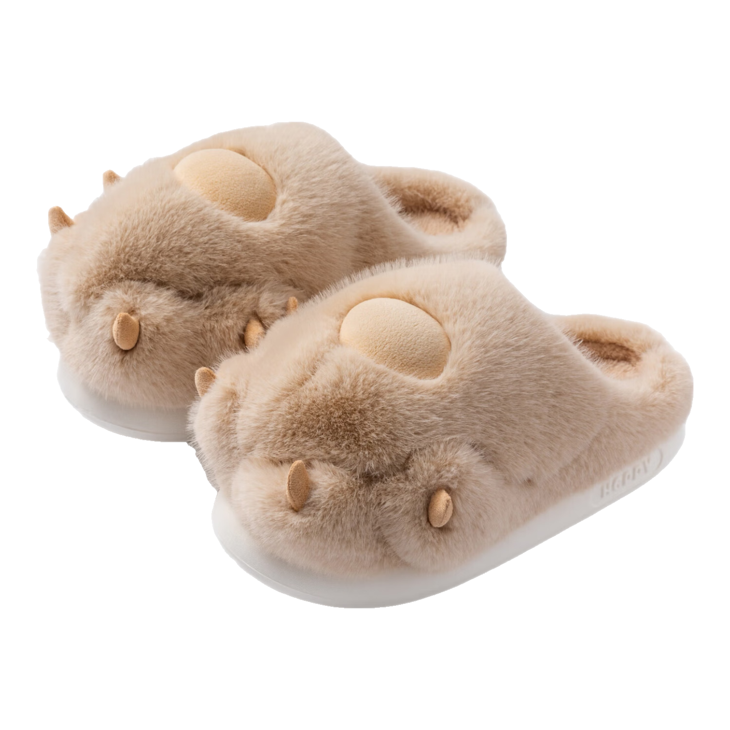 达西先森小猫爪爪 棉拖鞋女秋冬季可爱保暖毛拖鞋情侣防滑厚底家居拖鞋