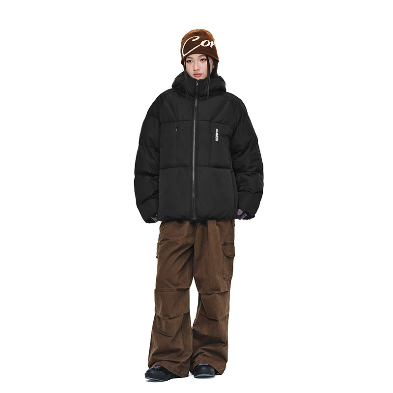 404MOBGANG 户外运动登山连帽棉服男女冬季面包服加厚保暖三防外套休闲棉衣 黑色 XL 404MOBGANG 户外运动登山连帽棉服男女冬季面包服加厚保暖三防外套休闲棉衣 黑色 XL