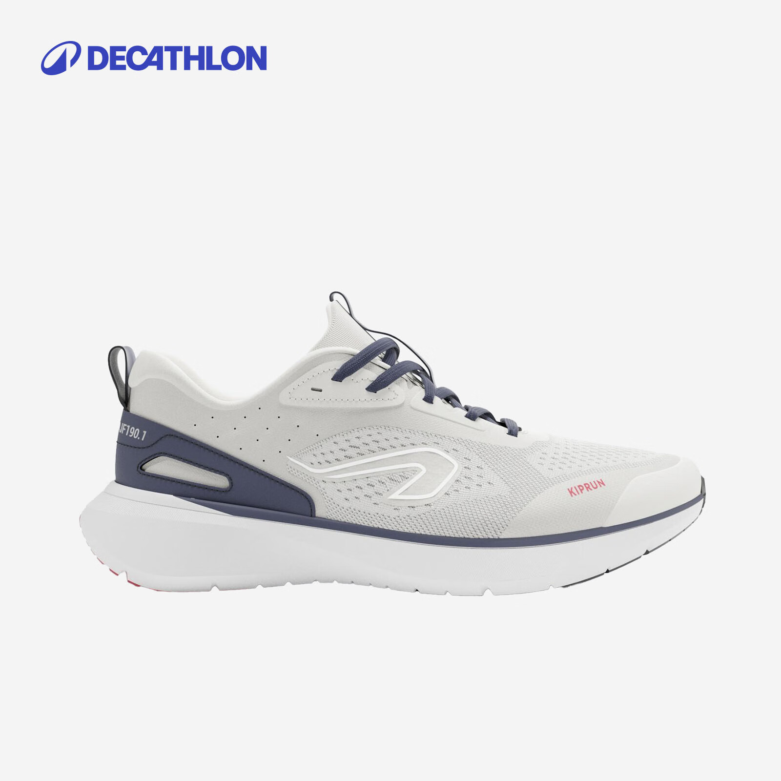 迪卡侬（DECATHLON）跑步鞋男春季新款缓震网面透气运动鞋轻便抓地跑鞋男款TSL1 象灰白 40