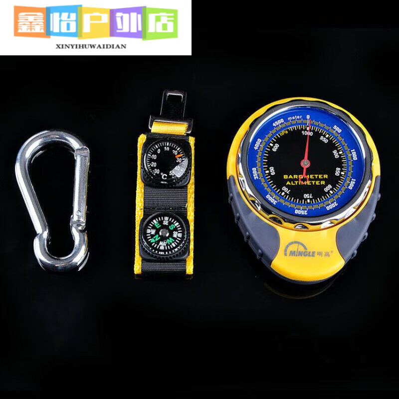 海拔高度测量仪t381计气压计指南针户外登山多功能免电池