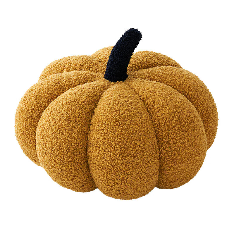 沙发枕头南瓜抱枕客厅靠枕北欧风异形飘窗卧室装饰靠枕 香栗南瓜【羊圈绒面料】 大号(宽度36cm)【】