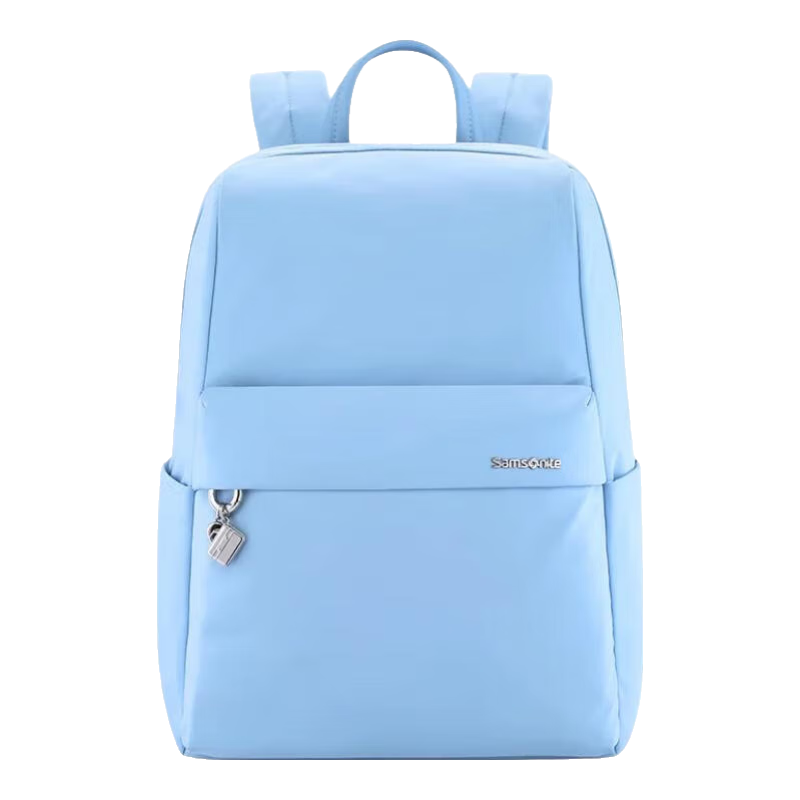 新秀丽（Samsonite）双肩包14英寸笔记本电脑包 男女大容量背包书包 商务通勤出差旅行 蓝色微瑕款特价清仓【严禁干洗/热风机烘干】