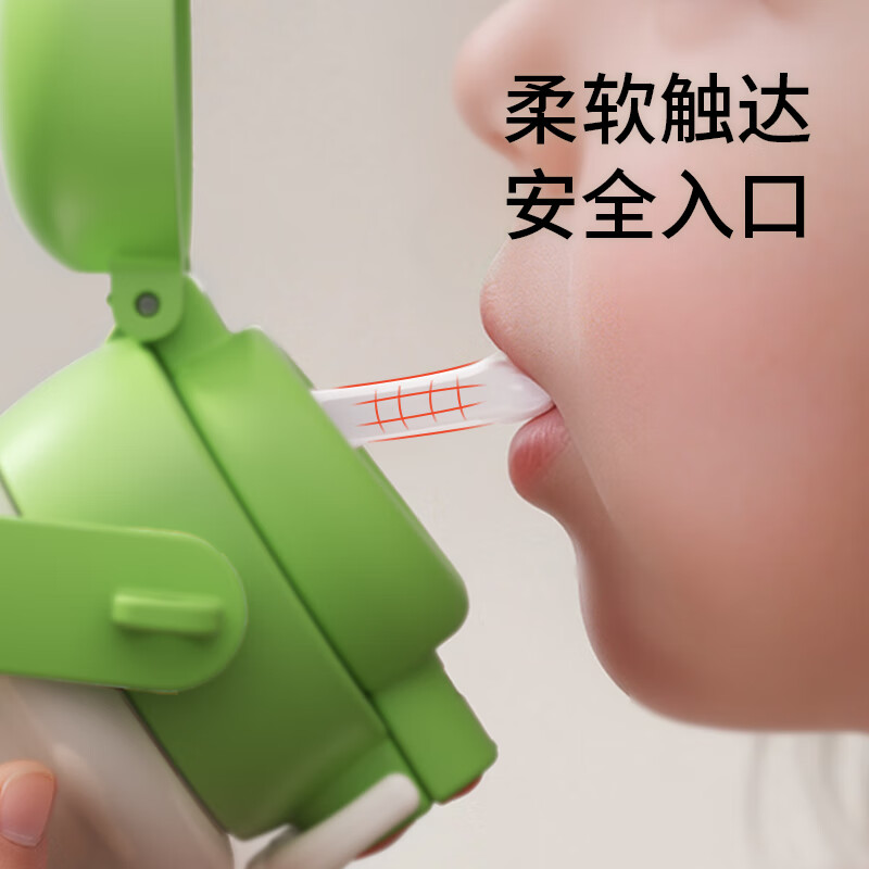 迪士尼（Disney）儿童保温杯男女孩外出幼儿园上学专用水杯3-6岁吸管直饮双口水壶 【双饮口杯盖+背带+提手】朱迪 600ml -紫白色