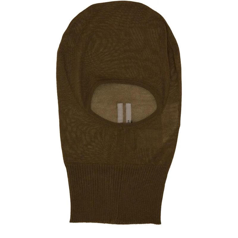 瑞克·欧文斯（RICK OWENS）男士帽子保暖防风柔软冬季户外头套时尚简约 棕色 均码