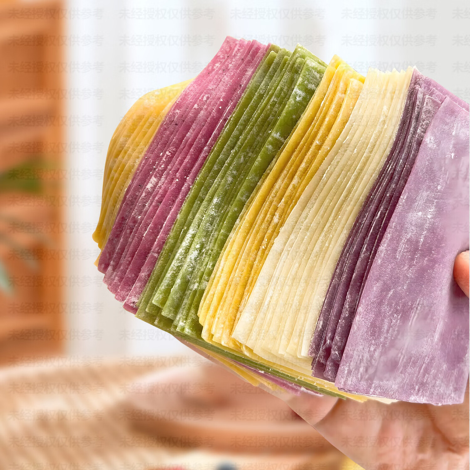 凯荻兔宝宝馄饨皮超薄无盐无碱0添加 抄手云吞皮婴幼儿儿童饺子皮早餐 原味馄饨皮（约8cm 120张左右） 500g（5小袋独立包装）