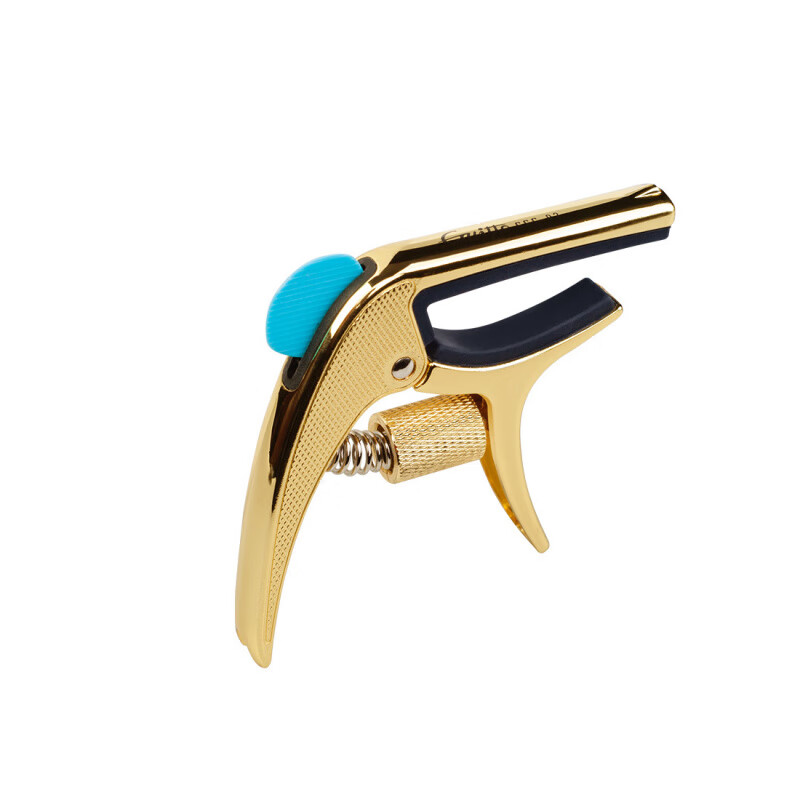 JOYO锌合金变调夹capo电木吉他尤克里里变调夹可拔弦钉变音夹吉他配件 金色