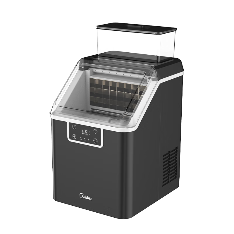 美的（Midea）制冰机 家用方块冰小型冰魔方迷你冰块机宿舍全自动清洗预约办公室冷饮 MBJ-20F17E