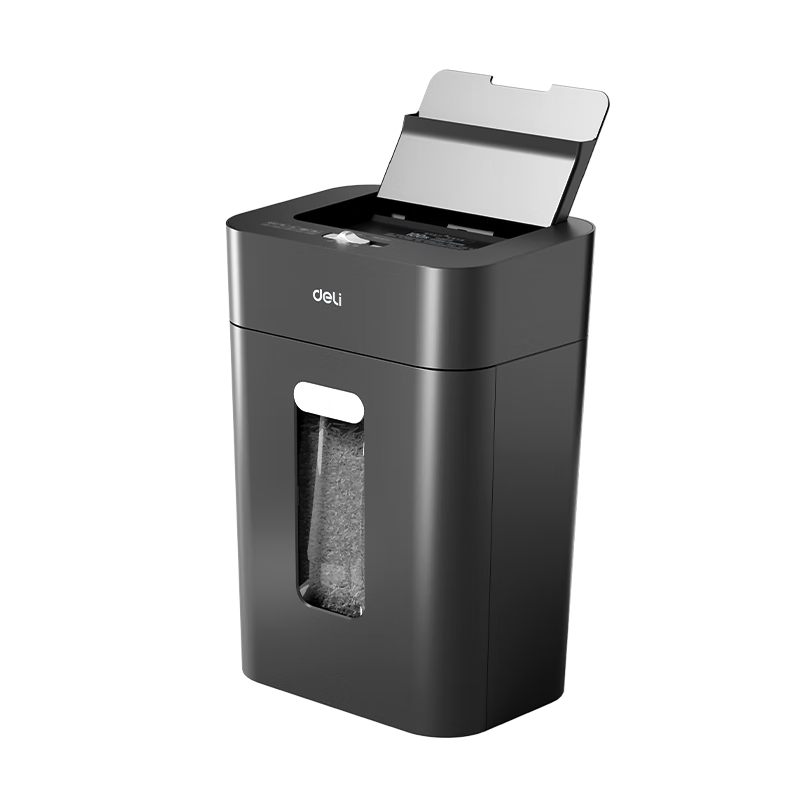 得力自动碎纸机100张30分钟连碎4级保密大型强力办公室专用文件粉碎机 18L托盘式14501