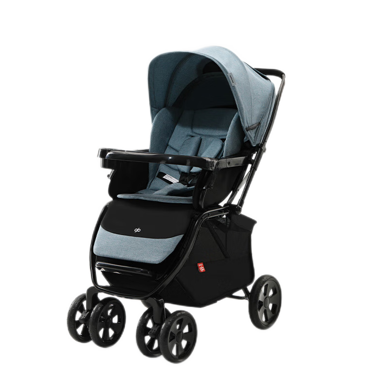 好孩子（gb）C450 嬰兒車(chē)可坐可躺雙向遛娃高景觀(guān)易折疊寶寶嬰兒推車(chē) 藍色