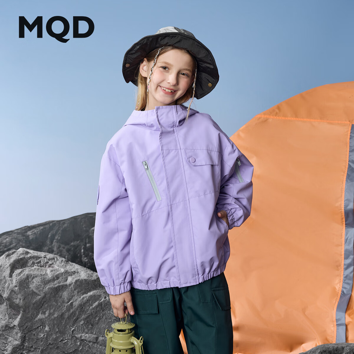 ����٣�MQD����ͯ25���¿�ײɫƴ�ӻ���¶Ӫ��ɽ�����������ñ���� ǳ�� 140 94.15Ԫ