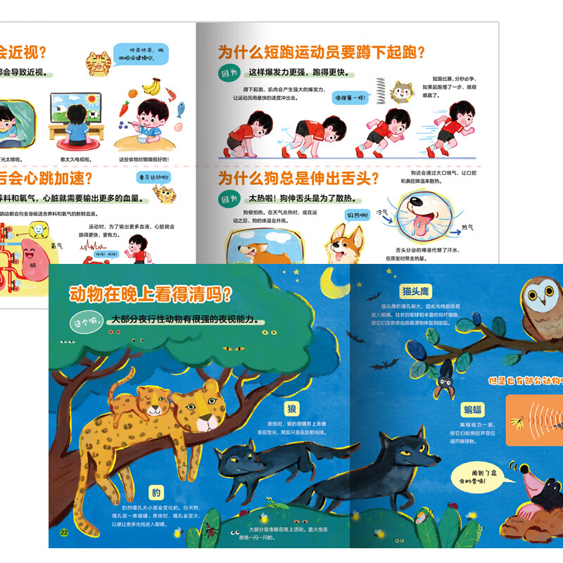 十万个小问题注音版180个趣味童话科普拼音故事图画书3-6岁儿童十万个为什么宇宙动物人体海洋昆虫植物百科阅读 【小鸡球球点读笔配套书】我的100个小小问题:4册
