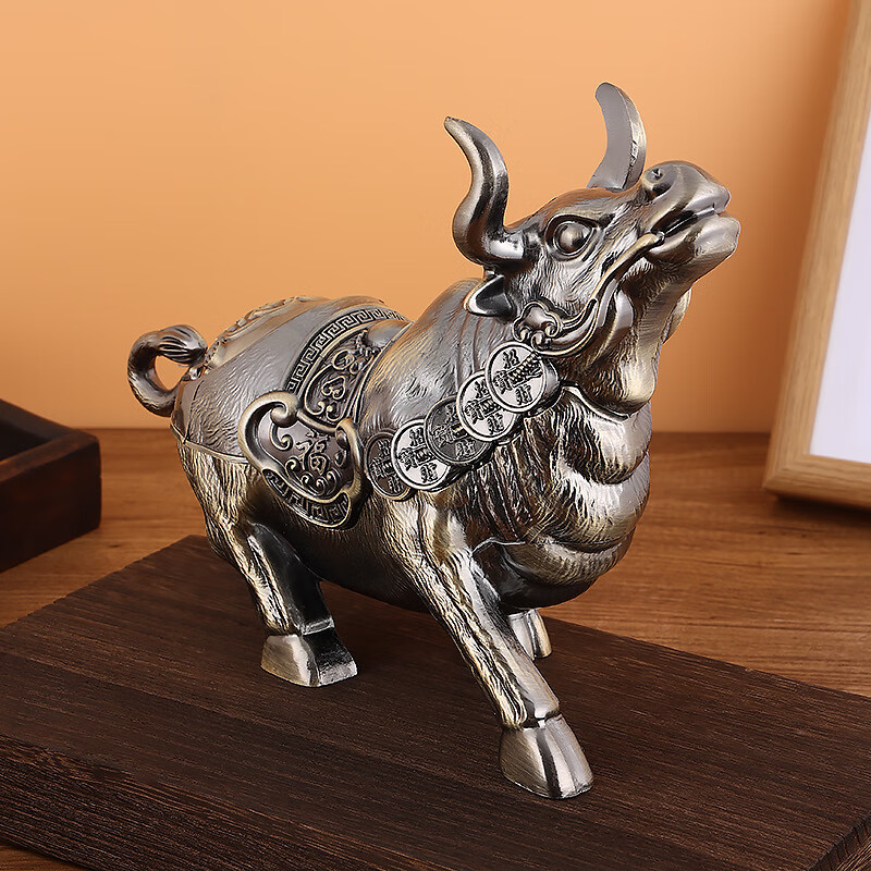 烟灰缸创意个性潮流家用客厅有带盖挡飞灰烟味办公室轻奢中式摆件