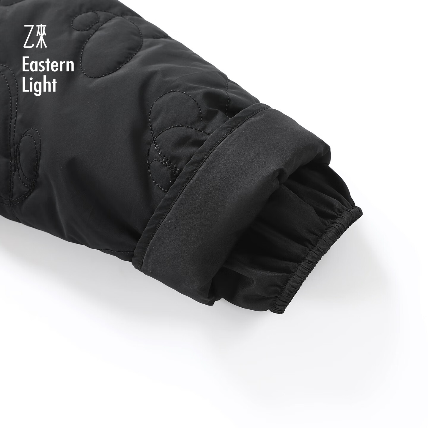 乙来【甄选90%大朵白鸭绒】E标绗缝长款连帽羽绒服女冬季外套衣服加厚 夜空黑 M