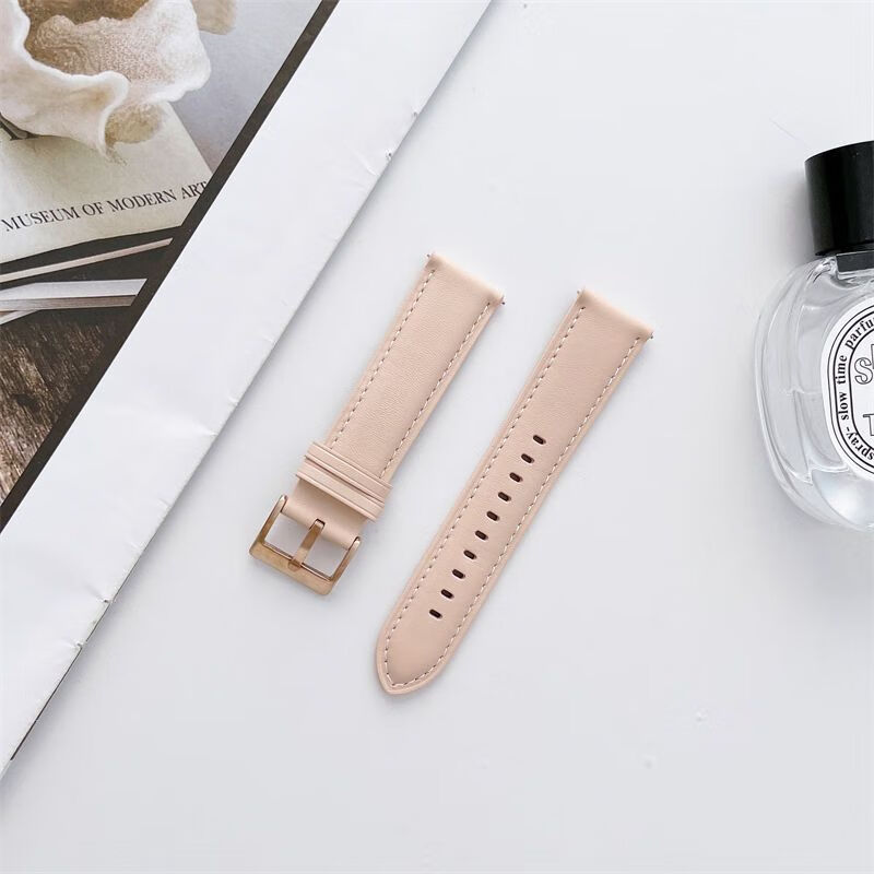 适用荣耀magic流沙杏表带梦幻系列荣耀手表一代头层小牛皮腕带 荣耀