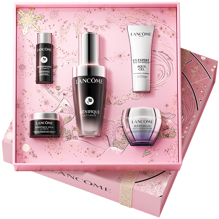 蘭蔻超修小黑瓶精華30ml 抗老彈潤(rùn)修護(hù)護(hù)膚品套裝禮盒生日圣誕禮物