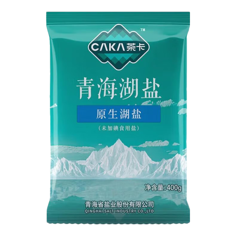 茶卡原生湖盐自然提鲜无抗结剂400g/袋 茶卡原生湖盐400g*1袋