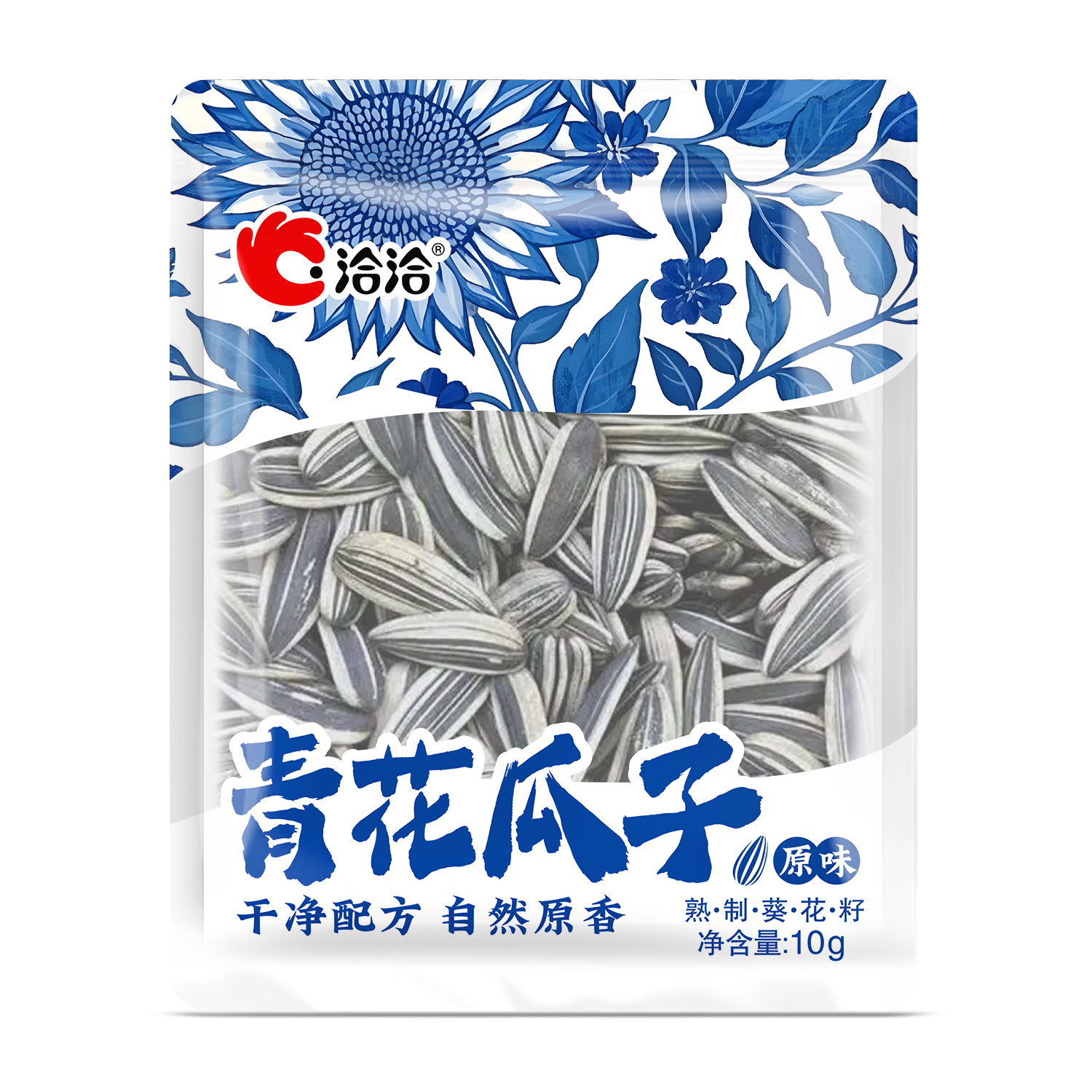 洽洽瓜子休闲零食小吃葵花籽坚果炒货大颗粒香瓜子 青花瓜子原味10g