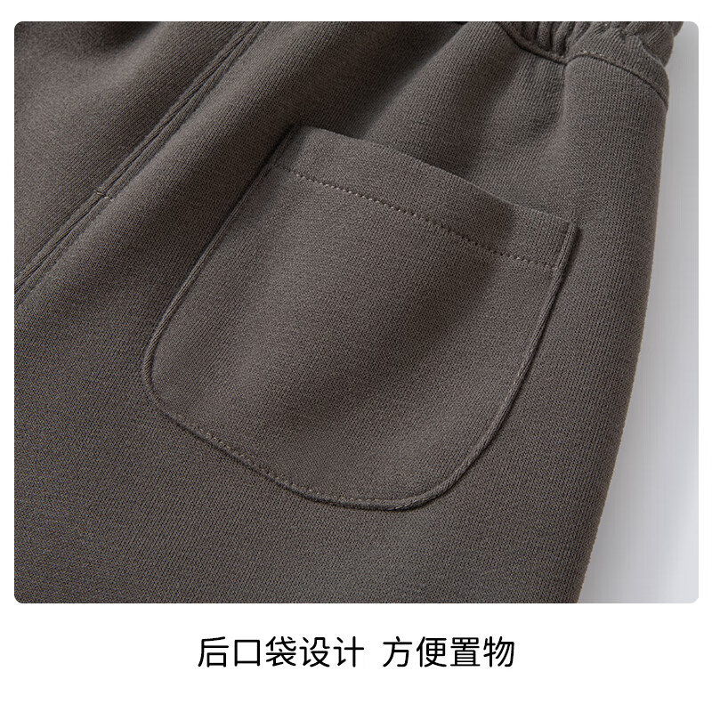 ELLE BABY儿童裤子男女童卫裤秋冬时尚百搭束脚裤宝宝运动裤 铁灰 110 【推荐身高106cm-115cm】