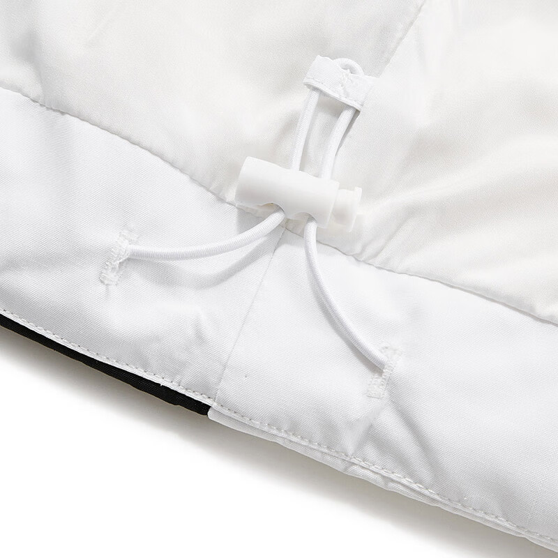 UNDER ARMOUR安德玛童装25冬新款儿童羽绒服休闲短款运动男童鸭绒面包服外套 白色 130