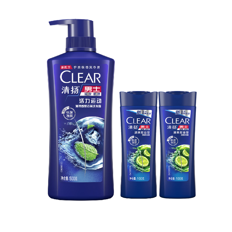 CLEAR  ʿȥмϴˮ ˶500g װ100gx2 мֹϴͷ