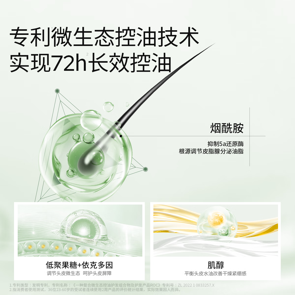 roye控油蓬松洗发水蓬松高颅顶深层清洁去油大容量洗头膏改善油扁塌 【超值必囤】控油蓬松洗发水380ml*2