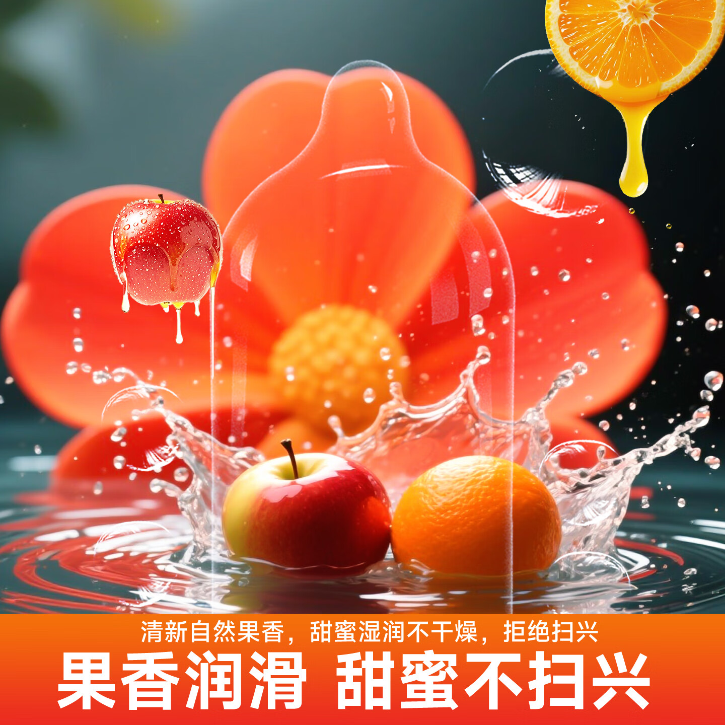 PLAYBOY避孕套男用口交安全套情趣口用爱水果口味私处口胶套套byt 礼盒装【橘色挑逗12只+禁果之吻12只】