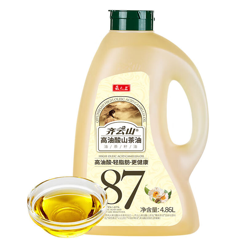 齊云山高油酸有機山茶油486L高純壓榨送禮純正食用油贛南茶籽油 4點(diǎn)86L壓榨高油酸山茶油