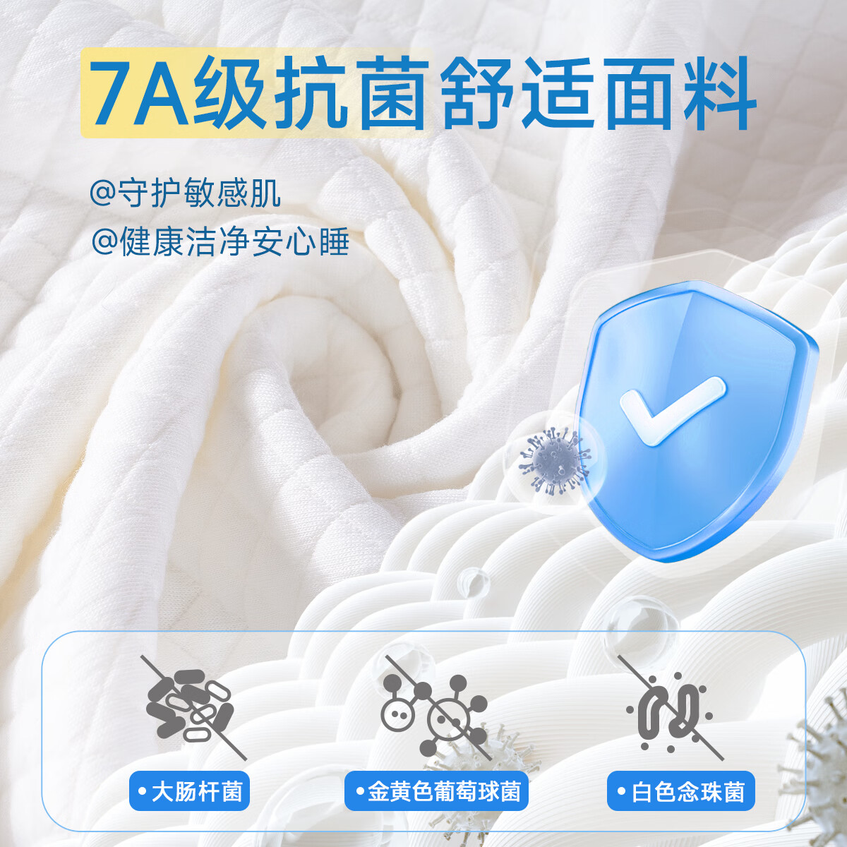 茶礼世家记忆棉枕头颈椎枕学生成人护颈枕睡觉专用记忆棉芯枕头宿舍睡眠枕 7A抗菌面料（50*30*5/7cm） 低枕