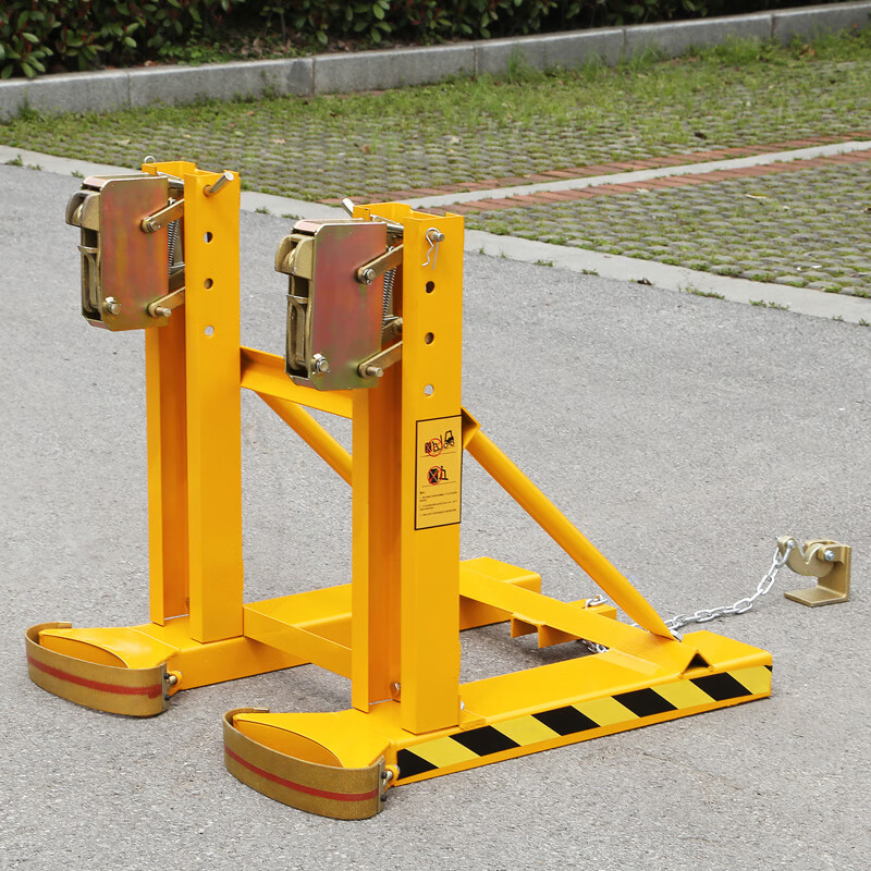 勁友油桶夾具 堆高機油桶夾 卸桶器雙槽油桶夾子重型鷹嘴油桶搬運抓桶 DG720A雙槽兩夾加厚版