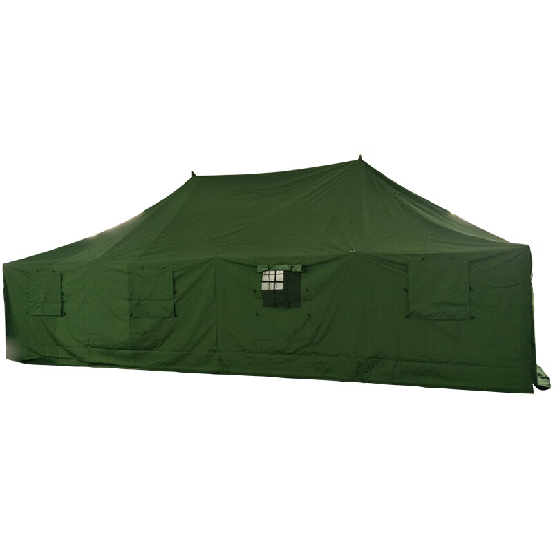 川君行 20人大型单帐篷帆布帐篷办公住宿野外可施工救灾野营等 8*4.8m