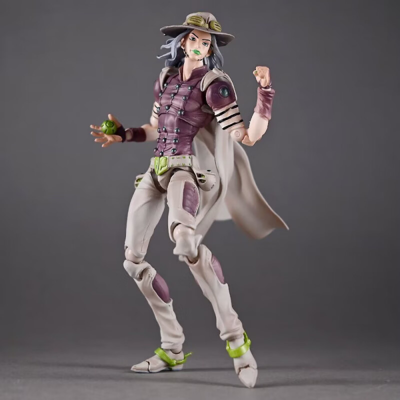 BILLY RICE奇妙冒险杰洛飙马野郎齐贝林手办超像可动 摆件盒装模型公仔 蓝色