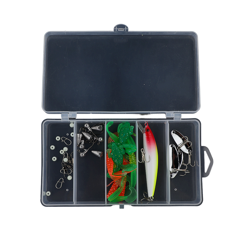 百亿补贴：惊浪路亚饵套装49件套假饵硬饵雷蛙瓜子亮片米诺翘嘴鲈鱼马口路亚软饵 17.8元