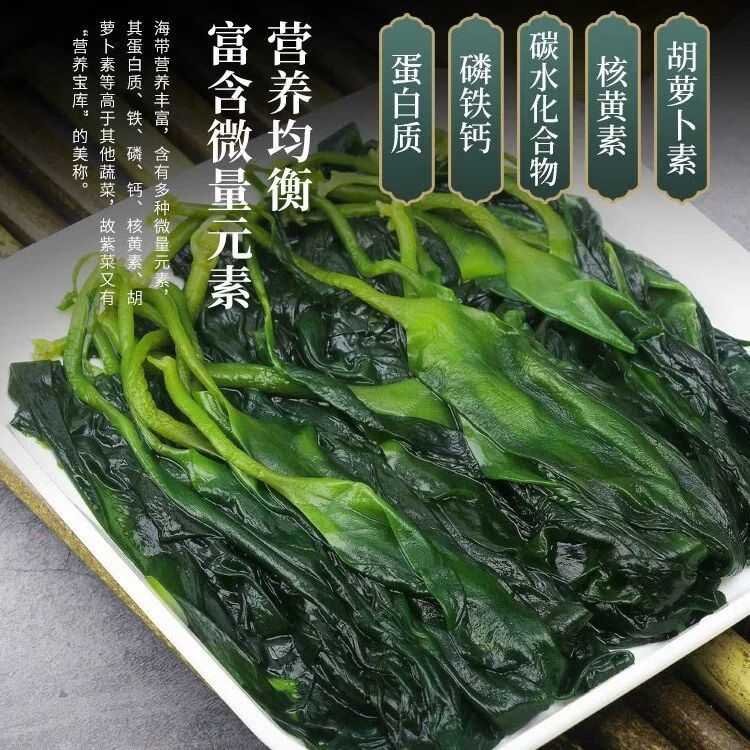 福建海带苗海带盐渍嫩芽嫩苗特产凉拌菜涮火锅食材商用批发 霞浦海带嫩苗【250g*4包】