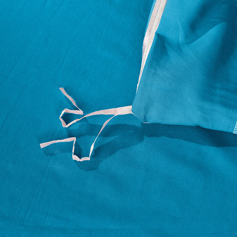 黛富妮100支匹马棉提花四件套纯棉长绒棉混纺高端宽边被套床上用品套件 匹马棉提花- 涟漪 1.8m四件套 床单款 （被套220*240cm）