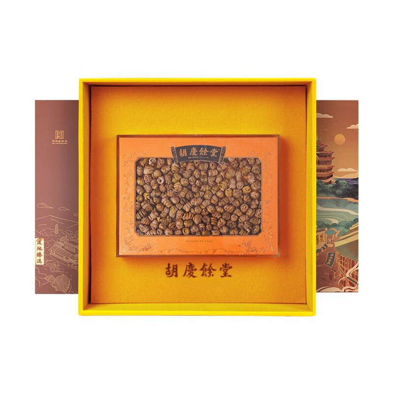 胡庆余堂长白山西洋参仙鹤礼盒100g中药饮片 补气养阴清热生津 中国药典送长辈节日礼物滋补品 仙鹤礼盒-浙石斛100g*1盒