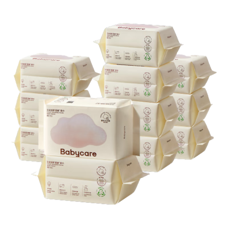 ���ڲ�����babycare�����Ӥ��������ʪ����һ����ϴ��������Ӵ�Ӻ�С�ܽ���Ĥ��� 80��*12�����ڻ�װ�� 65.2Ԫ