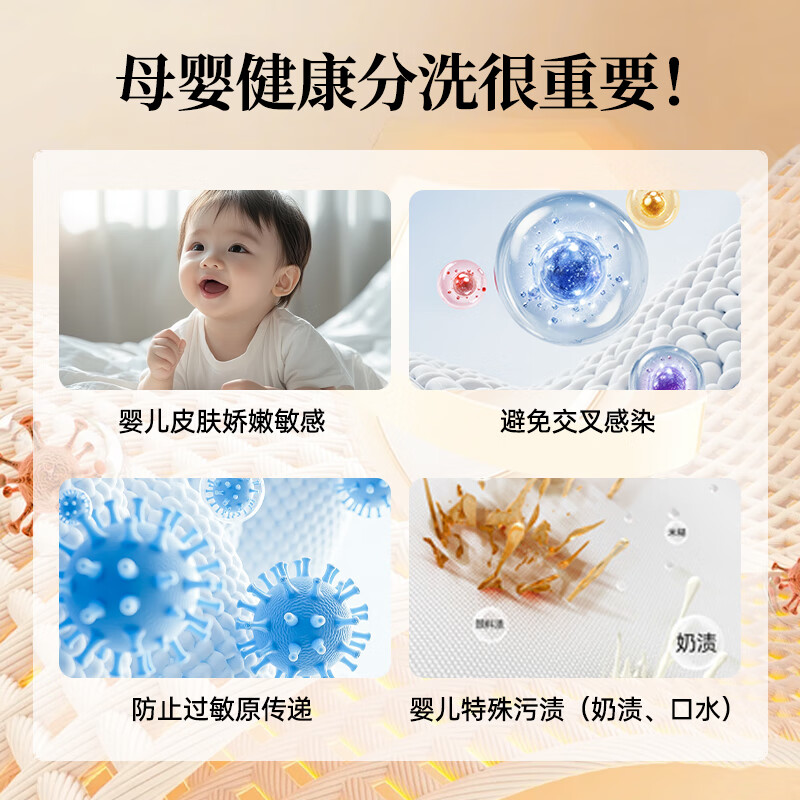 WINIA【新品上市】壁挂洗衣机小型婴儿童挂壁式内衣洗烘一体机母婴除螨除菌迷你机身 【母婴专洗】奶油白 洗烘脱+杀菌除螨+超静音