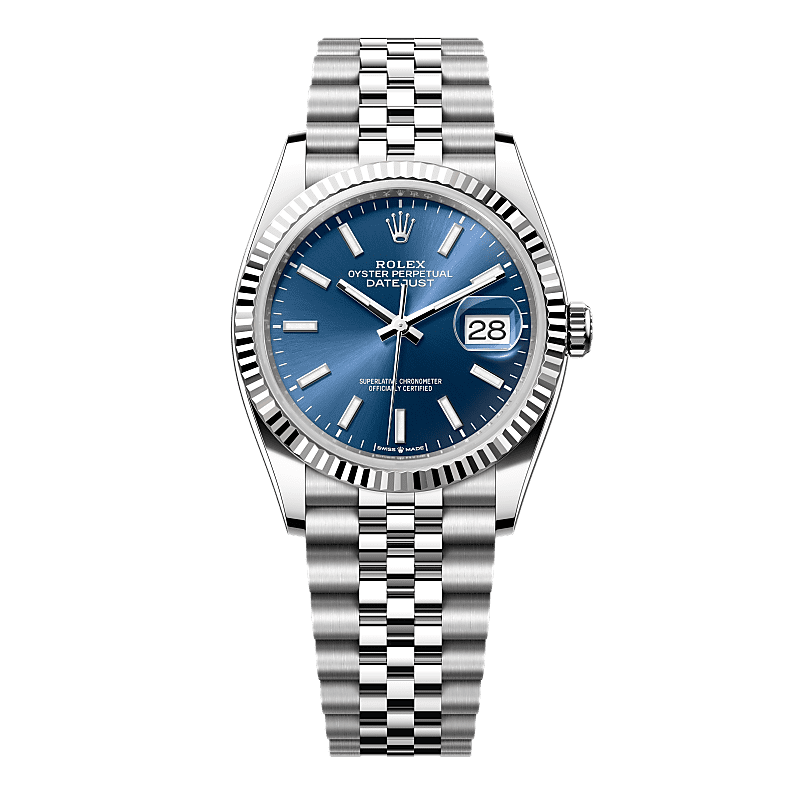 劳力士(ROLEX)日志型 银色 自动机械机芯 蚝式钢 100米防水 36mm 瑞表