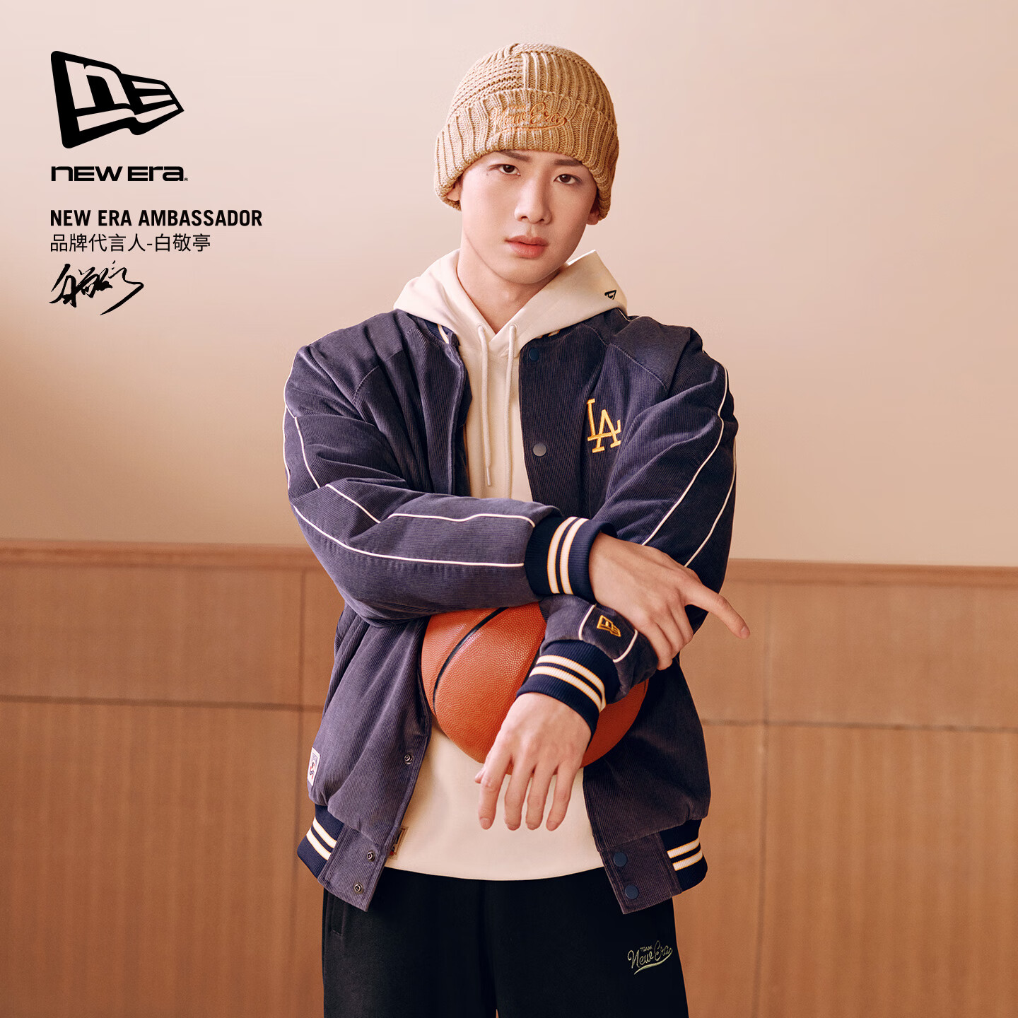 NEW ERANew Era纽亦华白敬亭同款2025秋冬MLB羽绒暖棒球服厚14726756 藏青色 XXL