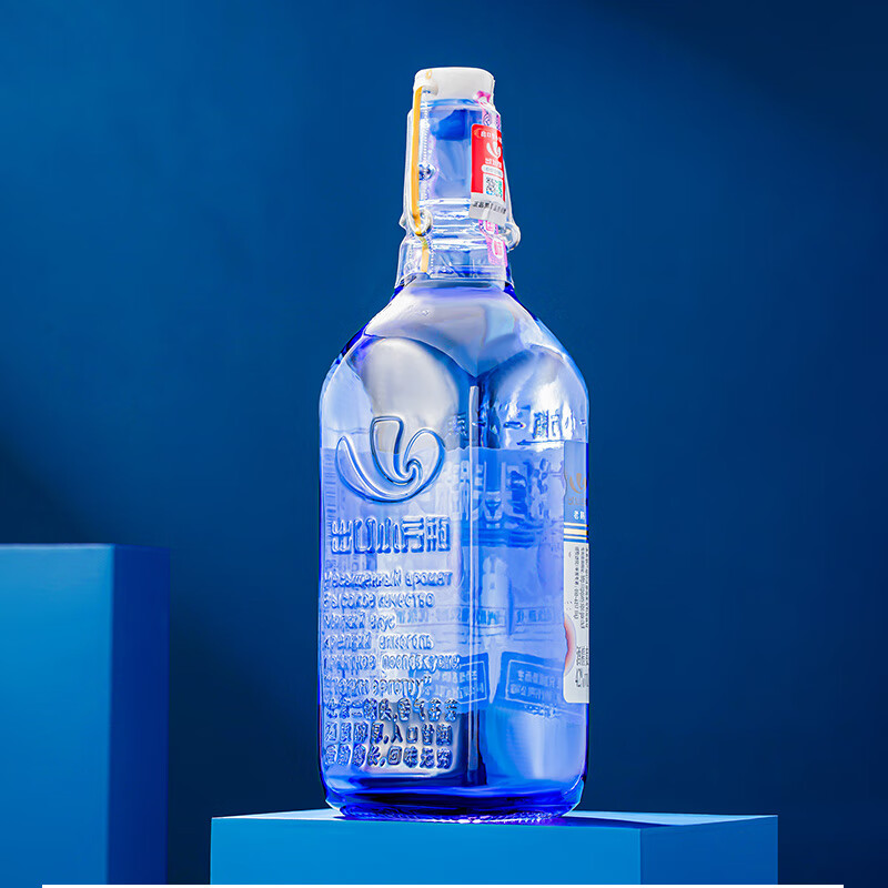 出口小方瓶牌 蓝方 北京二锅头 口粮纯粮酒 清香型白酒 42度 500mL 6瓶 礼盒装