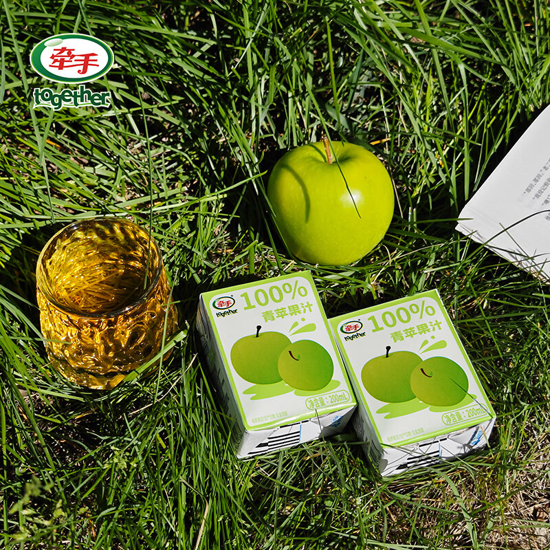 牵手100%青苹果汁/梨汁200ml 青苹果汁200ml 24盒整箱