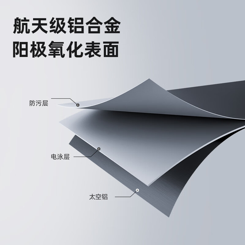 联想漏电保护免开槽可移动壁挂式轨道插排 8000W大功率开关插座面板 明装轨道插座超薄款 防过载轨道-50cm+3五孔适配器(风暴灰)