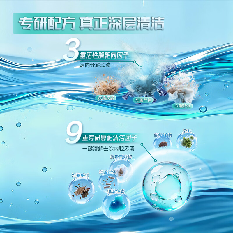 西门子（SIEMENS）洗衣机清洗剂滚筒专用清洁剂强力杀菌除垢剂洗衣机槽官方洗涤剂 清洁剂除垢剂1+1套装