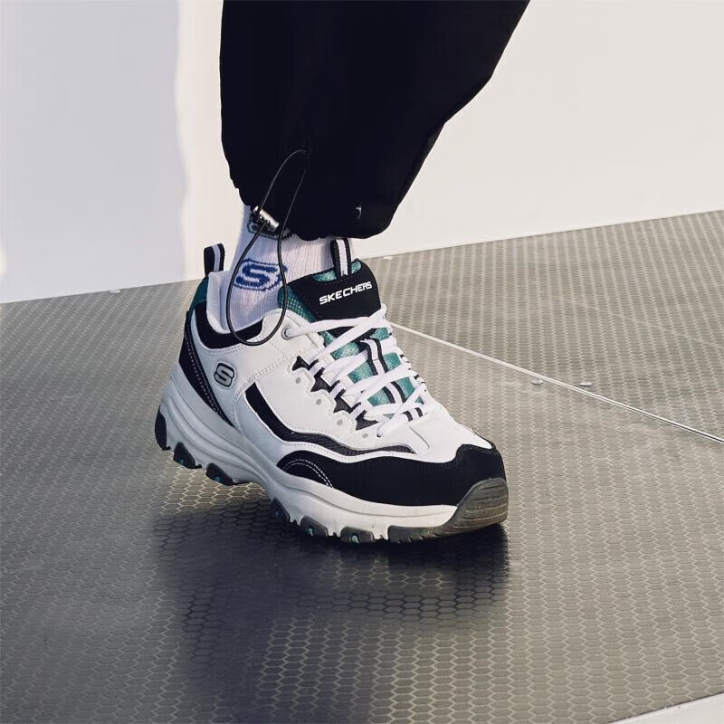 ˹棨SkechersèЬحϵЬоڰ׸Ŵ㳱˶Ь 8790091-WBK-ɫ/ɫ 40